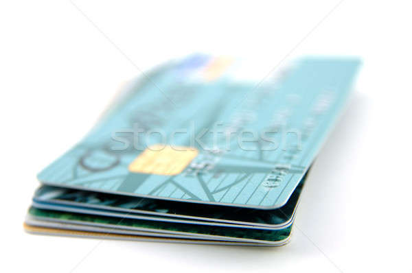 кредитные карты изолированный белый бизнеса банка Сток-фото © bedo