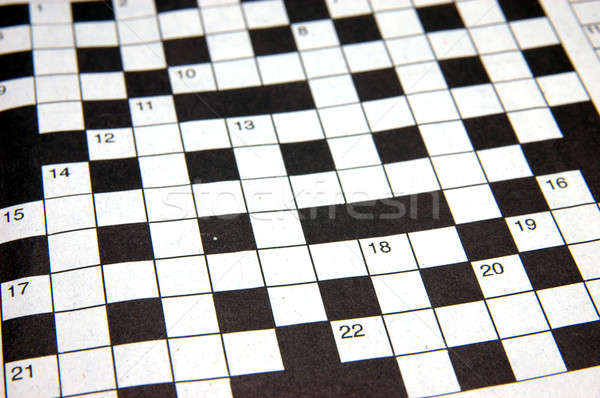 クロスワード パズル 楽しい 質問 再生 ストックフォト © bedo