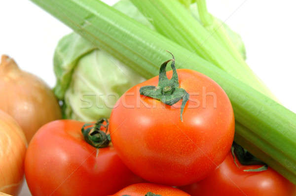Sebze toplama domates gıda meyve Stok fotoğraf © bedo