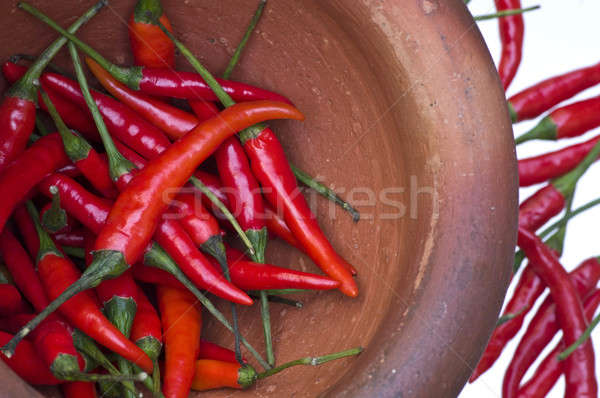Rouge chaud piment alimentaire fond Cook [[stock_photo]] © beemanja
