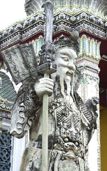 stone statue in wat po,bangkok,thailand Stock photo © beemanja