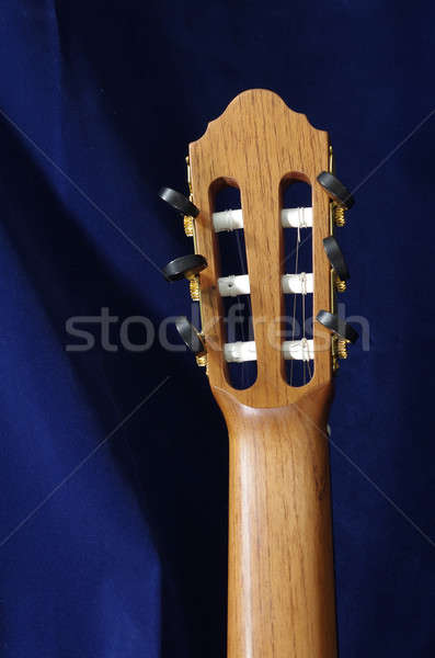 經典 吉他 頭 手工製造 木 關鍵 商業照片 © beemanja