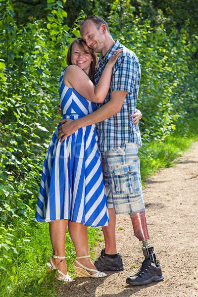 Contented loving couple Stock photo © belahoche