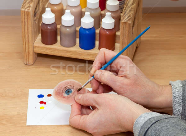Coloring Artificial Silicone Human Eye Stock photo © belahoche