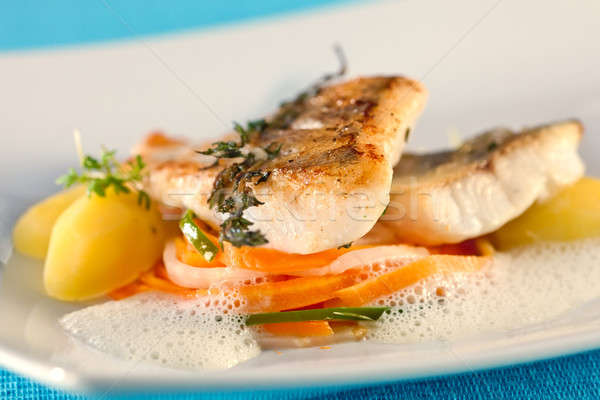 White perch, fish fillet.  Stock photo © belahoche