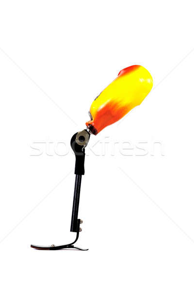 Modern above knee prosthesis with colorful shaft. Stock photo © belahoche