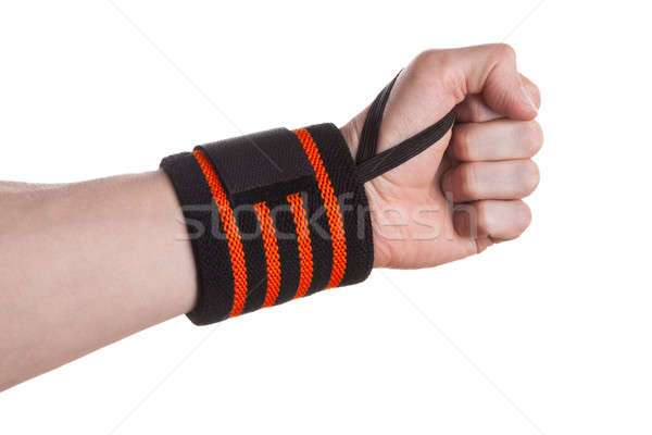 Clenched Hand Of A Weightlifter Stock photo © Belyaevskiy