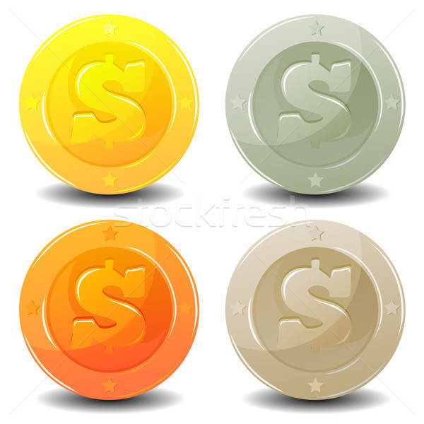 Dollar Coins Set Stock photo © benchart