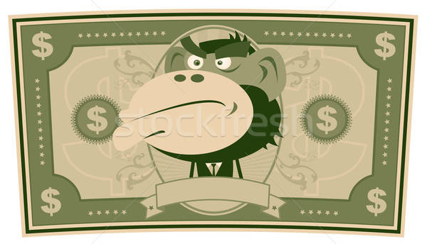 Grappig geld cartoon dollar illustratie amerikaanse Stockfoto © benchart