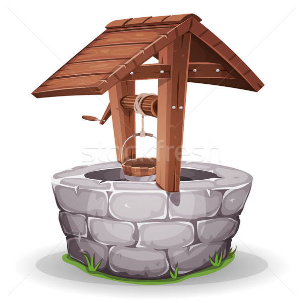 Stone And Wood Water Well Stock photo © benchart