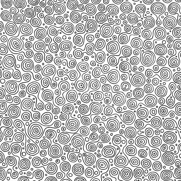 Foto d'archivio: Abstract · pattern · libro · da · colorare · illustrazione · bianco · nero