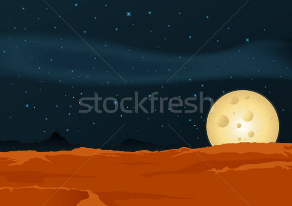 Lunar Desert Landscape Stock photo © benchart