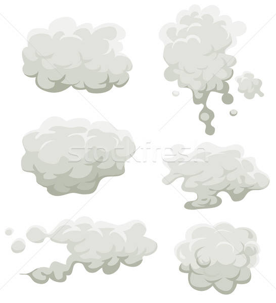 Smoke, Fog And Clouds Set Stock photo © benchart