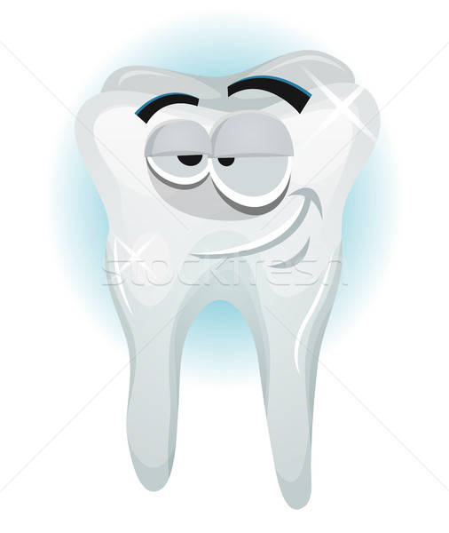 Happy Tooth Character Smiling Stock photo © benchart