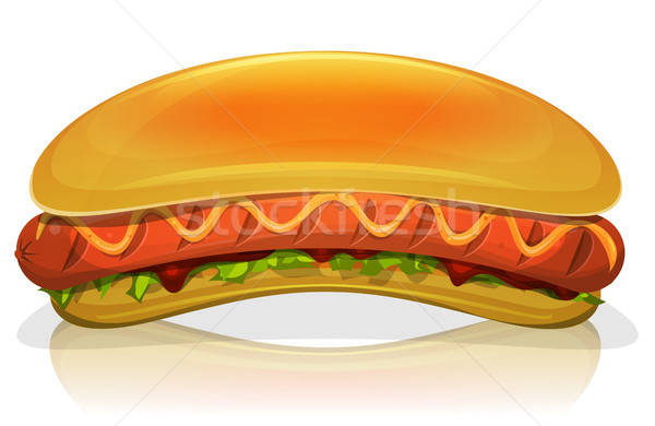 Hot Dog Burger Icon Stock photo © benchart