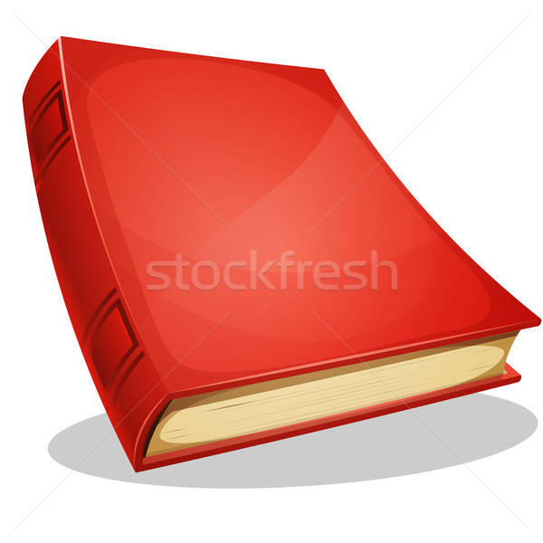 Rosso libro isolato bianco illustrazione cartoon Foto d'archivio © benchart