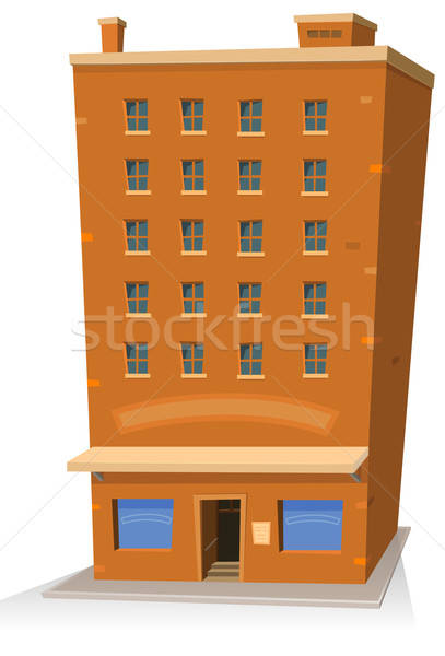 Cartoon tienda edificio ilustración torre Foto stock © benchart