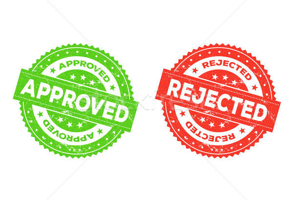 Approved And Rejected Stamp Stock photo © benchart