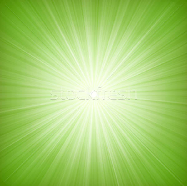 Elegant Green Starburst Background Stock photo © benchart