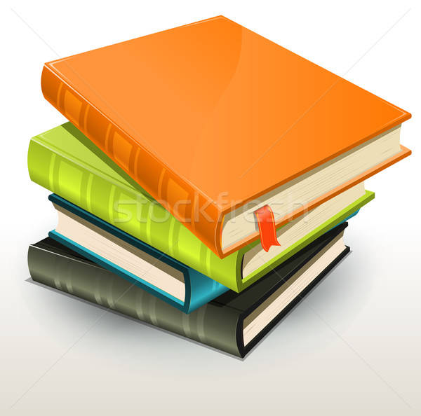 Könyvek köteg illusztráció boglya elegáns terv Stock fotó © benchart