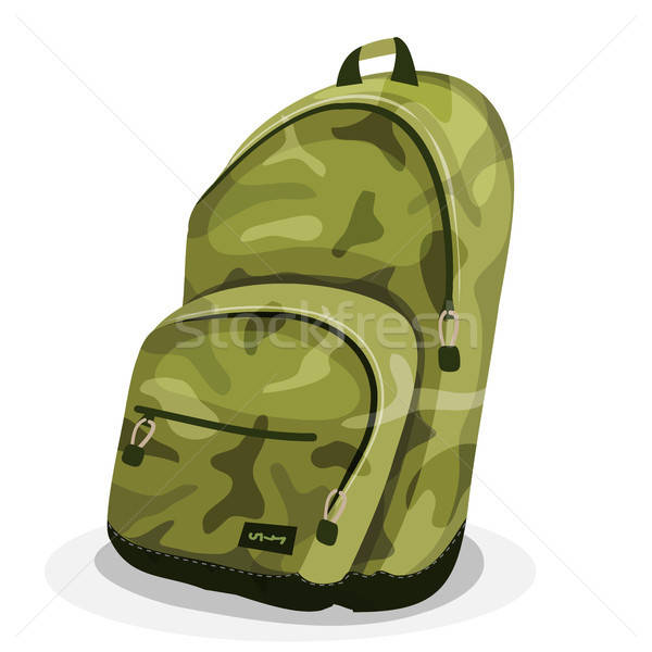 Schoolbag With Camouflage Patterns Stock photo © benchart
