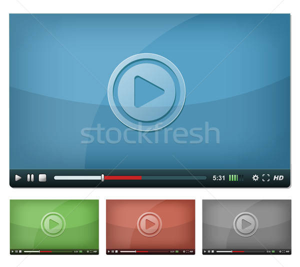 Video Player For Web And Tablet PC Stock photo © benchart