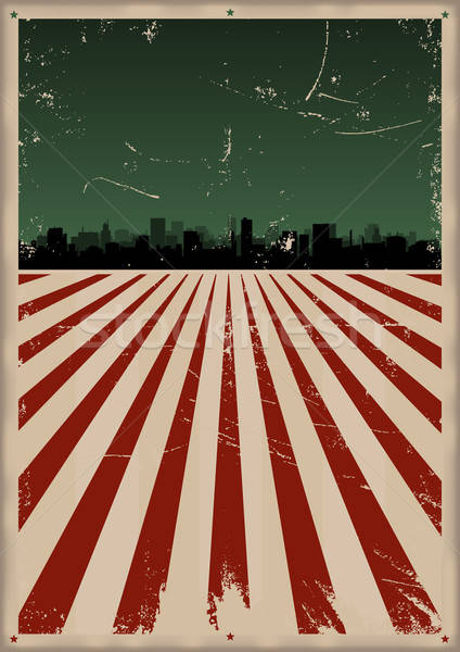 Grunge American Poster Stock photo © benchart