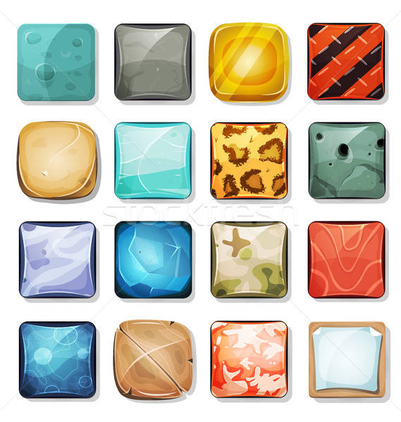 Buttons And Icons Set For Mobile App And Game Ui Stock photo © benchart
