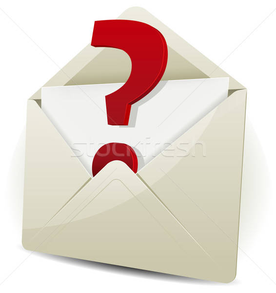 Envoyer demander des courriel illustration icône enveloppe Photo stock © benchart
