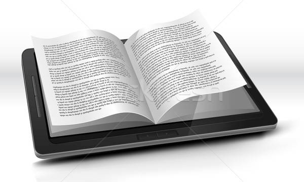 E-reader In Tablet PC Stock photo © benchart