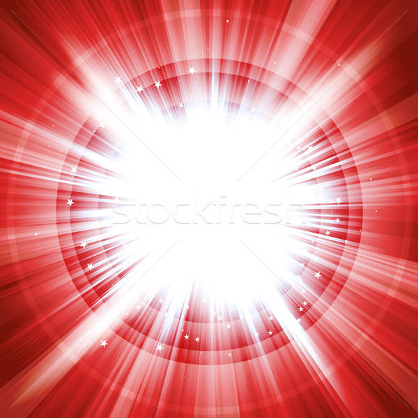 Merry Christmas Starburst Background Stock photo © benchart