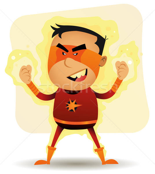 Power Boy - Comic Superhero Stock photo © benchart