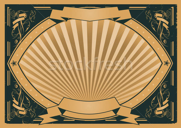 Vintage Ribbons And Banners Poster Stock photo © benchart
