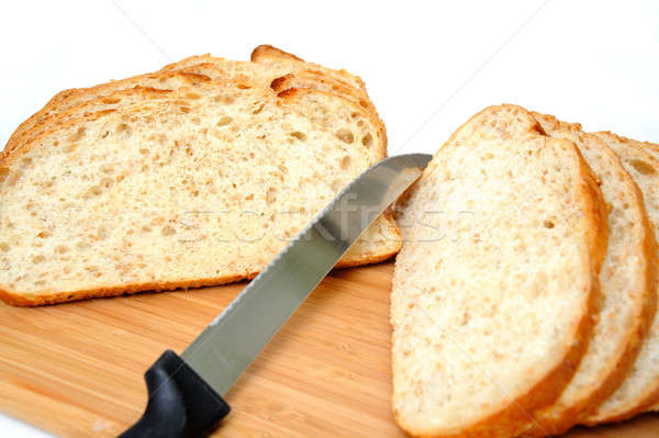Sliced Cracked Wheat Sourdough Bread Stock photo © bendicks
