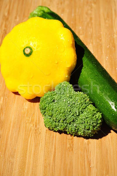 été légumes fraîches courgettes pan squash Photo stock © bendicks