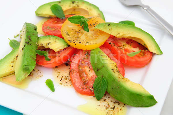 Avocado And Tomato Salad Stock photo © bendicks
