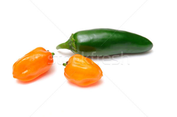 Habanero and Jalapeno Chilies Stock photo © bendicks