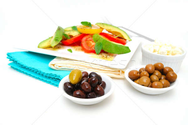 Olives And Avocado Salad Stock photo © bendicks