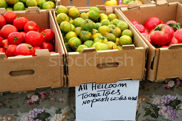 Boxed Heirloom Tomatoes Stock photo © bendicks