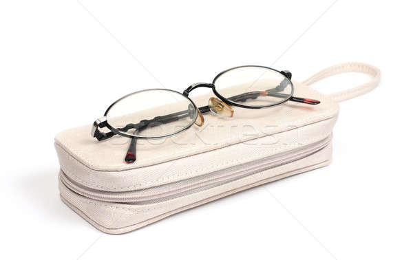 очки случае очки белый бизнеса медицинской Сток-фото © bendzhik