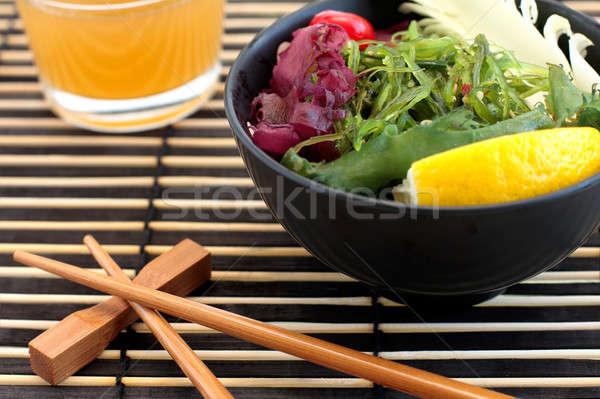 Sushi and salad Stock photo © bendzhik