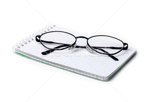 Glasses and notebook Stock photo © bendzhik