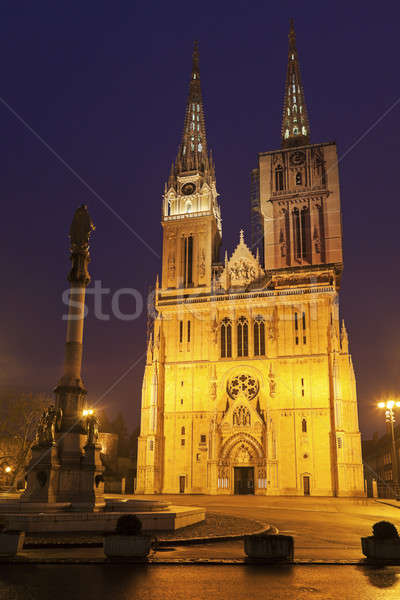 Zagreb Cathedral on Kaptol square  Stock photo © benkrut
