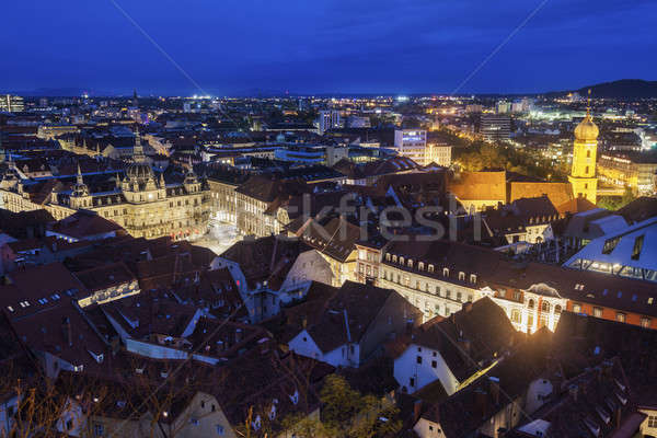Graz panorama from Castle Hill Stock photo © benkrut