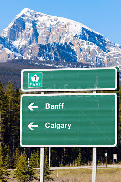 Sign in Banff National Park  Stock photo © benkrut