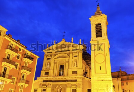 Chapelle des Penitents Blancs in Menton Stock photo © benkrut