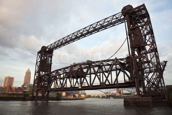 Bridge on Cuyahoga River Stock photo © benkrut