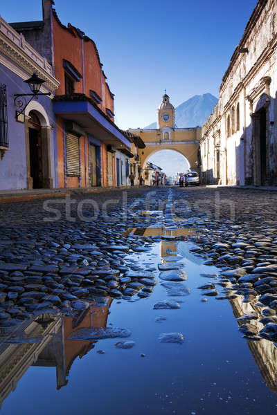 Streets of Antigua after rain.  Stock photo © benkrut