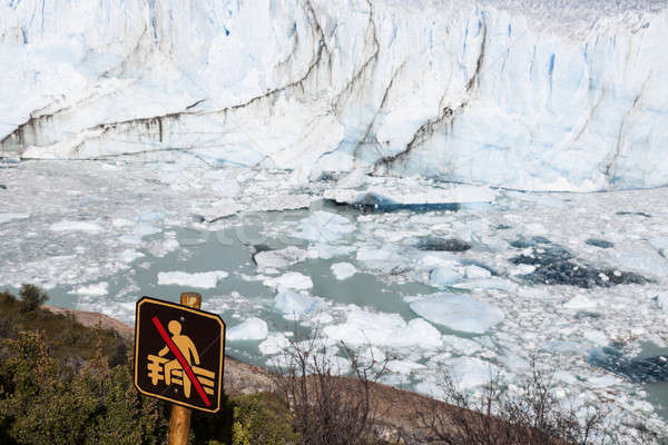 No entrance - Perito Moreno Glacier Stock photo © benkrut