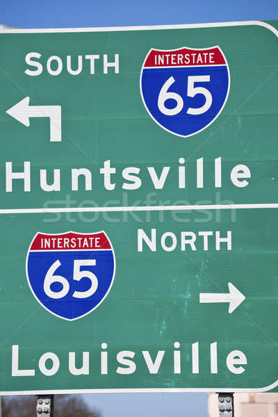 Interstate Tennessee groene teken reizen Stockfoto © benkrut